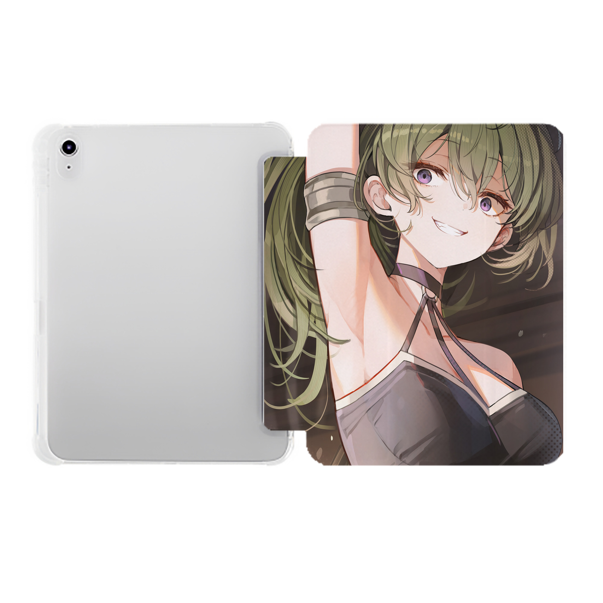 （画像用） 葬送のフリーレン Frieren IPad ケース ペン収納付き 三つ折りスタンド PUレザー×シリコン 対応機種9.5/10.5/10.9インチ